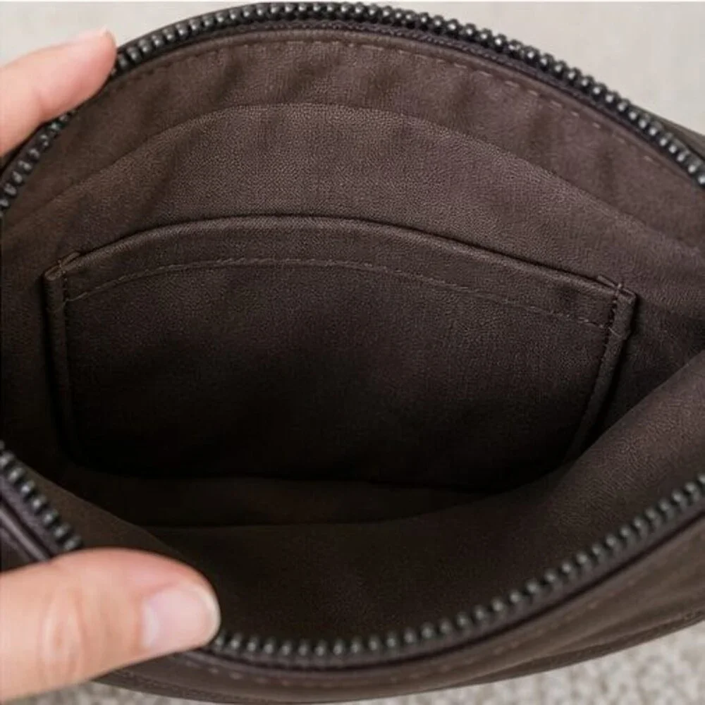 Mauve Zip Crossbody Bag